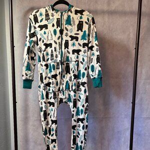 Lazy One Forest & Bears Onesie Pajamas, New, Size XS